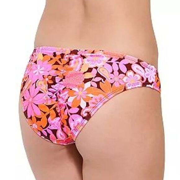 Ninety Nine Degrees Halter Cheeky Hipster Bikini Set Multi Coco Floral L/XXL NEW - Picture 5 of 9
